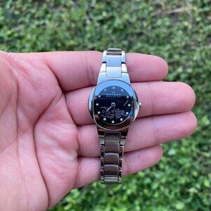 SKAGEN LADIES WATCH WITH CRYSTALS ON BLACK DIAL 589SSXB